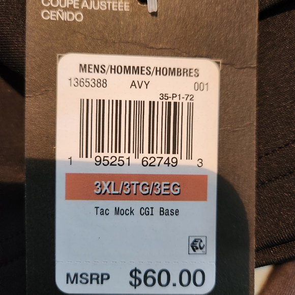 Under Armour Tactical ColdGear Infrared Mock Base Layer Shirt Black Mens 3XL - Picture 6 of 6